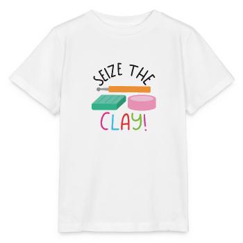 Greifen Sie den Ton POLYMER CLAY - Stanley/Stella Kinder T-Shirt MINI CREATOR  - Weiß - Vorne - Maike (125cm)