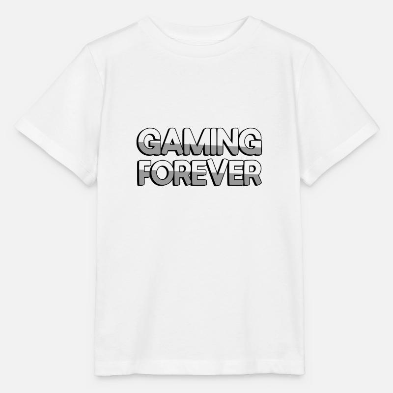GAMING FOREVER - Gaming - T-shirt bio MINI CREATOR Stanley/Stella Enfant - blanc