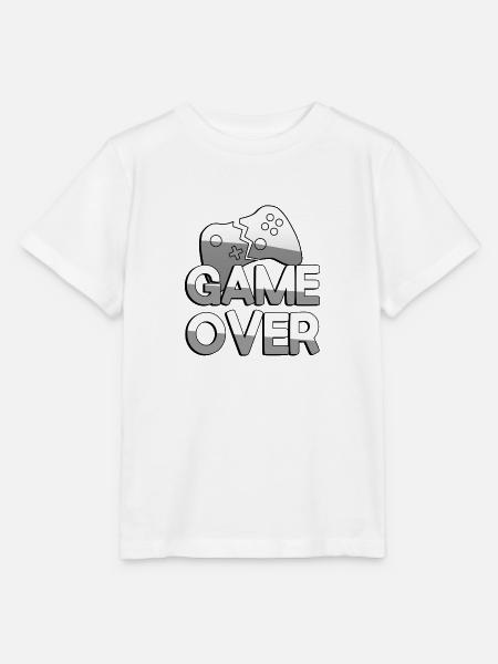 GAME OVER + Controller - Gaming - Stanley/Stella Kinder T-Shirt MINI CREATOR  - Weiß