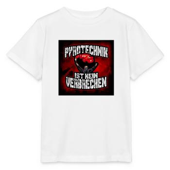 Pyrotechnik ist kein verbrechen! - Stanley/Stella Kinder T-Shirt MINI CREATOR  - Weiß - Vorne - Maike (125cm)