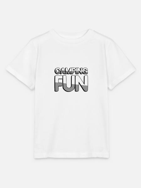 CAMPING FUN - Camping - Stanley/Stella Kinder T-Shirt MINI CREATOR - Weiß