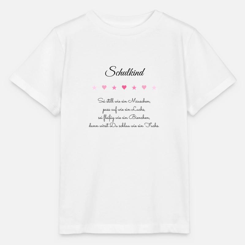 Schulkind Geschenk Mädchen - Stanley/Stella Kinder T-Shirt MINI CREATOR  - Weiß