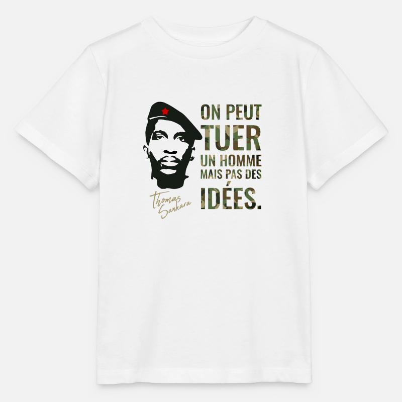 Thomas Sankara, Héros africain, afrique - T-shirt bio MINI CREATOR Stanley/Stella Enfant - blanc