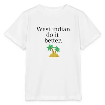 Westindianer machen es besser - Stanley/Stella Kinder T-Shirt MINI CREATOR  - Weiß - Vorne - Maike (125cm)