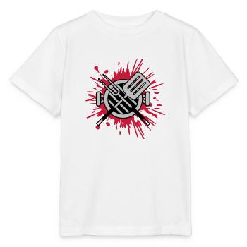 Splashes of Color Charcoal Grill Grill Master Barbecue - Stanley/Stella MINI CREATOR Kids’ T-Shirt - white - Front - Maike (125cm)