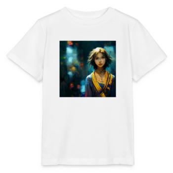 Video-games Girl - T-shirt bio MINI CREATOR Stanley/Stella Enfant - blanc - Devant - Maike (125cm)