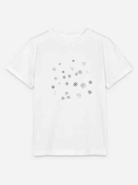 Blumenmuster - Stanley/Stella Kinder T-Shirt MINI CREATOR - Weiß