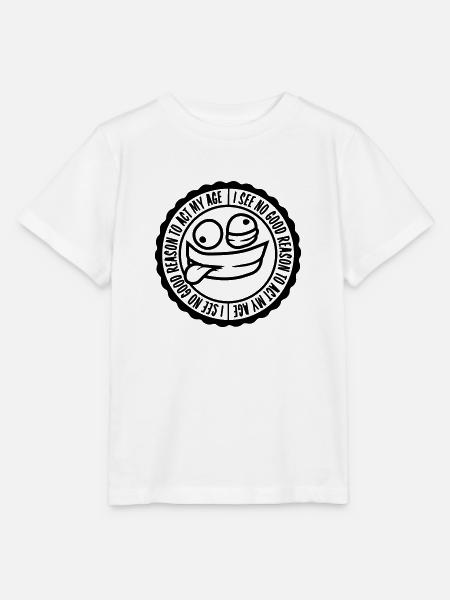 to act my age - Stanley/Stella Kinder T-Shirt MINI CREATOR  - Weiß