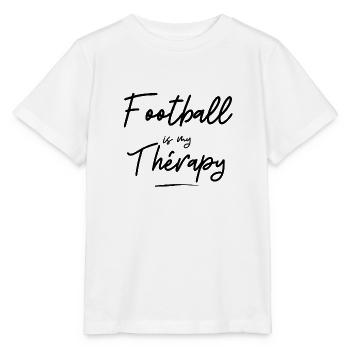 Fußball ist meine Therapie - Geschenkidee - Sport - Stanley/Stella Kinder T-Shirt MINI CREATOR  - Weiß - Vorne - Maike (125cm)