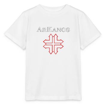 Arkanos Logo - Stanley/Stella Kinder T-Shirt MINI CREATOR  - Weiß - Vorne - Maike (125cm)