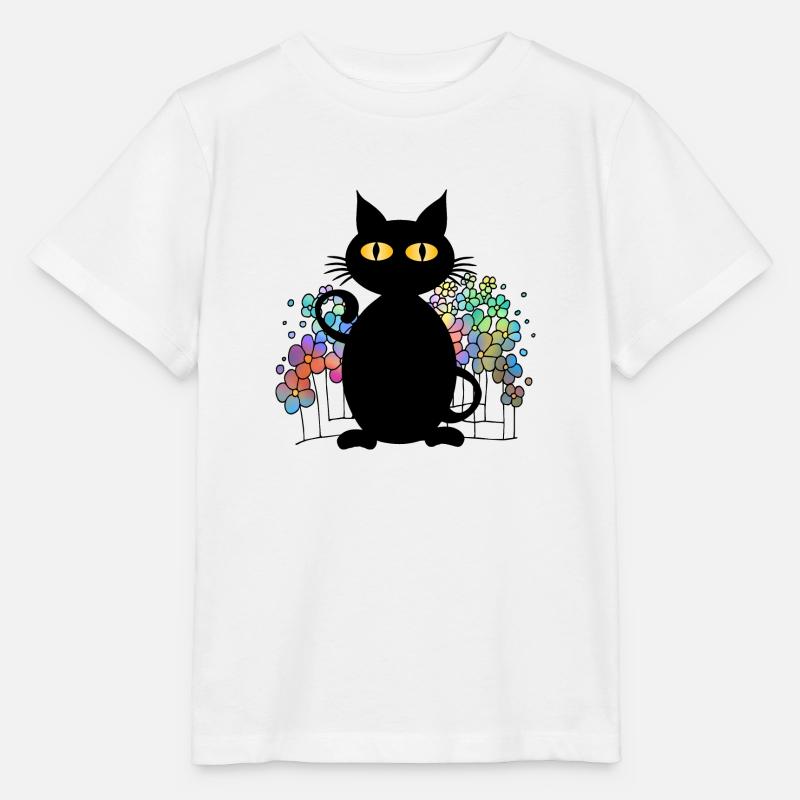 Katze - Stanley/Stella Kinder T-Shirt MINI CREATOR  - Weiß