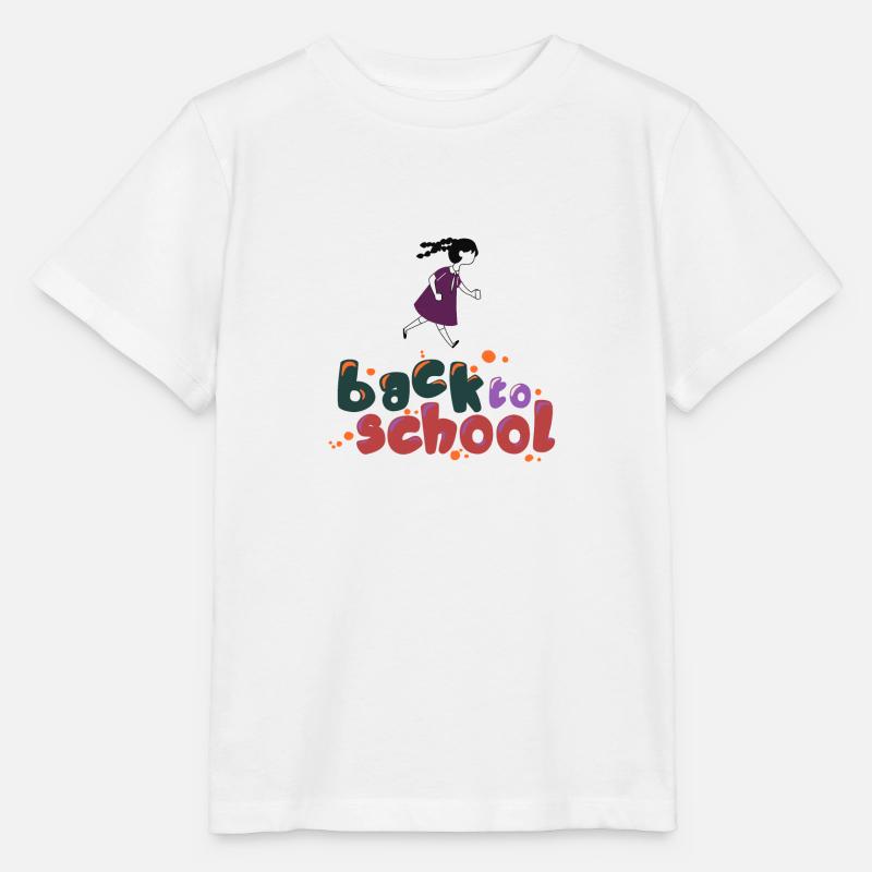 Le retour à l'école - T-shirt bio MINI CREATOR Stanley/Stella Enfant - blanc
