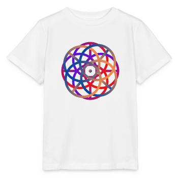 cercle couleurs - T-shirt bio MINI CREATOR Stanley/Stella Enfant - blanc - Devant - Maike (125cm)