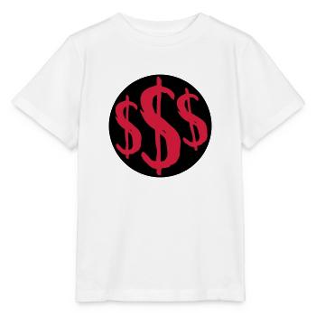 Reich 3 Dollar Zeichen - Stanley/Stella Kinder T-Shirt MINI CREATOR  - Weiß - Vorne - Maike (125cm)