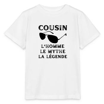 COUSIN Lunettes de soleil Homme Mythe Légende - T-shirt bio MINI CREATOR Stanley/Stella Enfant - blanc - Devant - Maike (125cm)
