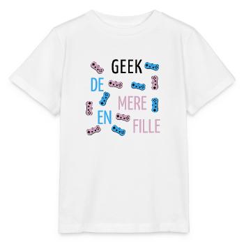 Geek de mère en fille - T-shirt bio MINI CREATOR Stanley/Stella Enfant - blanc - Devant - Maike (125cm)