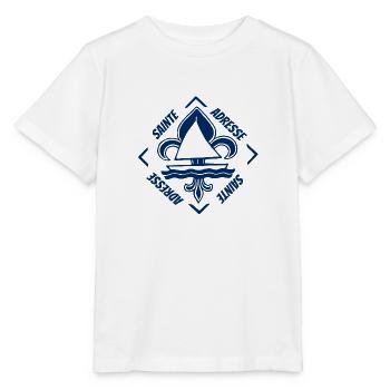 Sainte Adresse en Bretagne Breizh France - T-shirt bio MINI CREATOR Stanley/Stella Enfant - blanc - Devant - Maike (125cm)