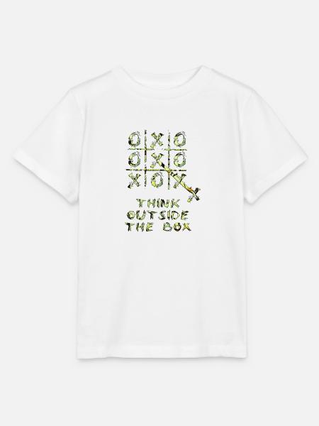 Denken Sie über den Tellerrand hinaus positive Gedanken glücklich - Stanley/Stella Kinder T-Shirt MINI CREATOR - Weiß