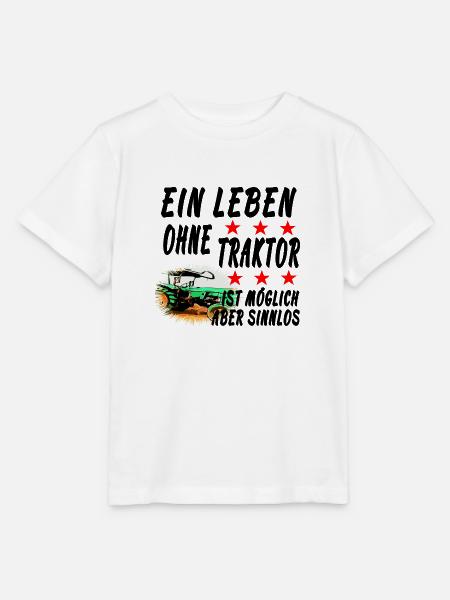 Traktor - Stanley/Stella Kinder T-Shirt MINI CREATOR - Weiß