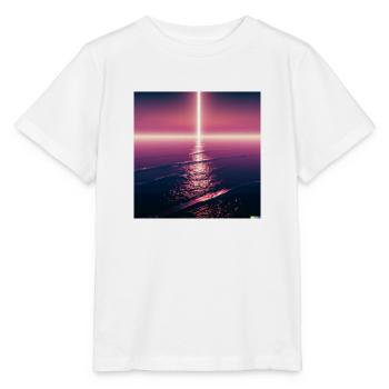 Synthwave the return of Jesus - Stanley/Stella MINI CREATOR Kids’ T-Shirt - white - Front - Maike (125cm)