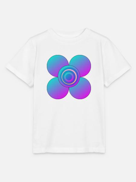 Bunte Blume - Stanley/Stella Kinder T-Shirt MINI CREATOR - Weiß