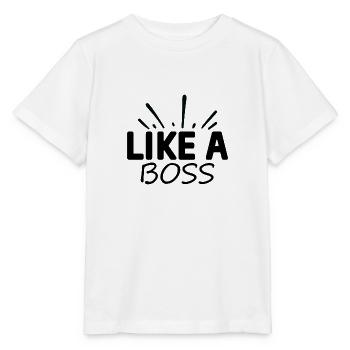 Like a Boss - Stanley/Stella Kinder T-Shirt MINI CREATOR  - Weiß - Vorne - Maike (125cm)