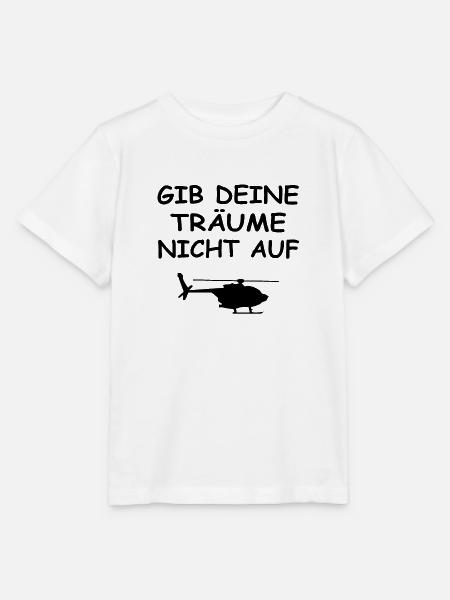 Hubschrauber - Stanley/Stella Kinder T-Shirt MINI CREATOR  - Weiß