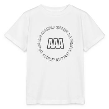 Triple A - mention spéciale (femmes) / (for women) - T-shirt bio MINI CREATOR Stanley/Stella Enfant - blanc - Devant - Maike (125cm)