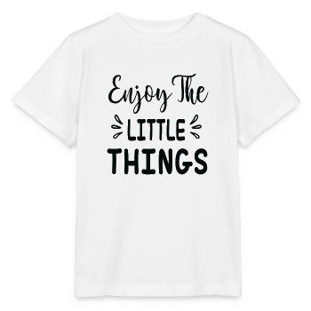 Enjoy the Little Things - Stanley/Stella Kinder T-Shirt MINI CREATOR  - Weiß - Vorne - Maike (125cm)