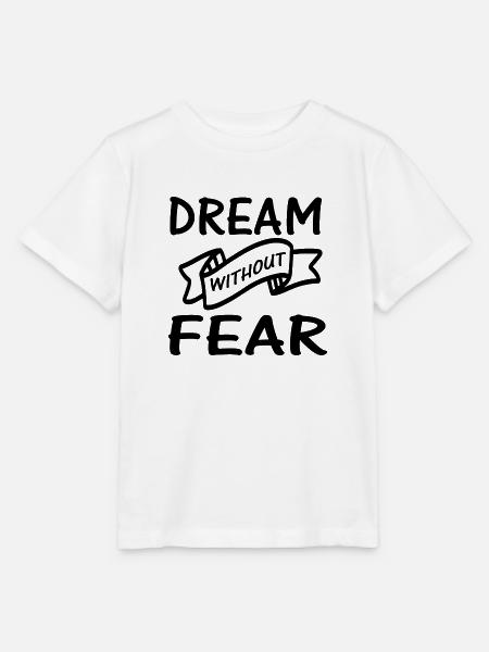 Dream Without Fear - Stanley/Stella Kinder T-Shirt MINI CREATOR  - Weiß