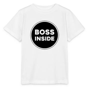 BOSS INSIDE - T-shirt bio MINI CREATOR Stanley/Stella Enfant - blanc - Devant - Maike (125cm)