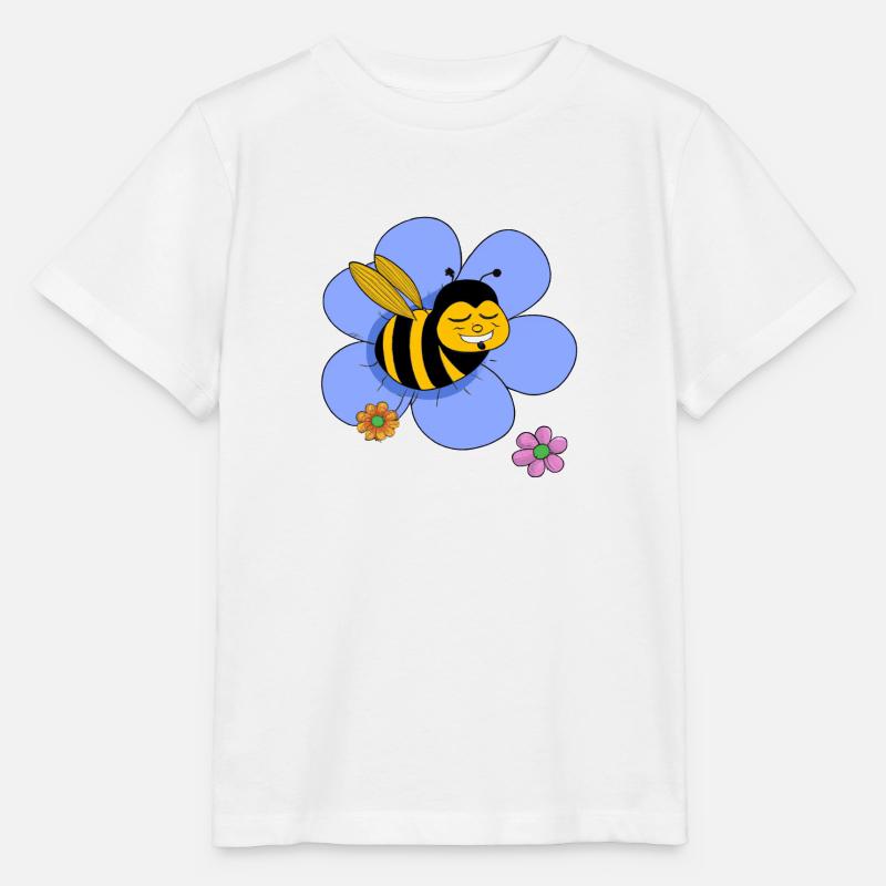 Fette witzige Biene - Stanley/Stella Kinder T-Shirt MINI CREATOR  - Weiß