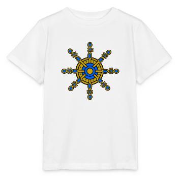 Dharma Wheel - Stanley/Stella MINI CREATOR Kids’ T-Shirt - white - Front - Maike (125cm)