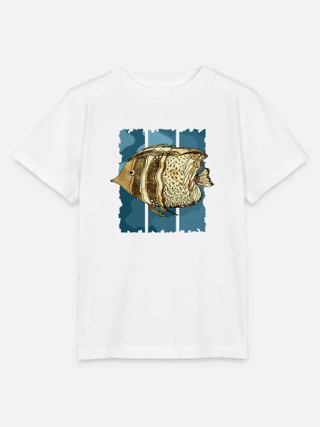 Fisch - Stanley/Stella Kinder T-Shirt MINI CREATOR - Weiß