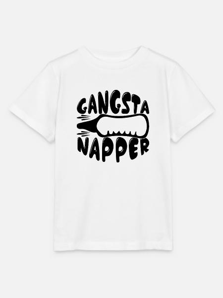 Gangsta Napper - Stanley/Stella Kinder T-Shirt MINI CREATOR - Weiß