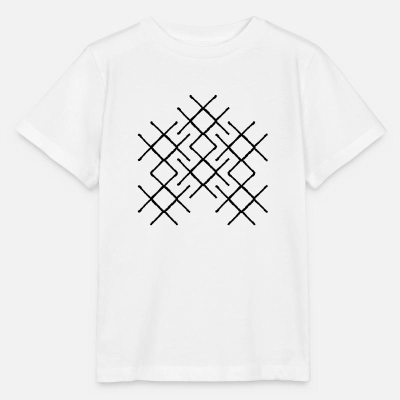 Étoile tribale - T-shirt bio MINI CREATOR Stanley/Stella Enfant - blanc