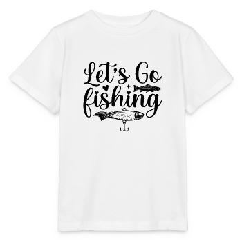 Allons pêcher - T-shirt bio MINI CREATOR Stanley/Stella Enfant - blanc - Devant - Maike (125cm)