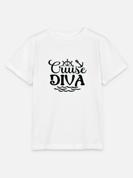 Cruise Diva - Stanley/Stella Kinder T-Shirt MINI CREATOR  - Weiß