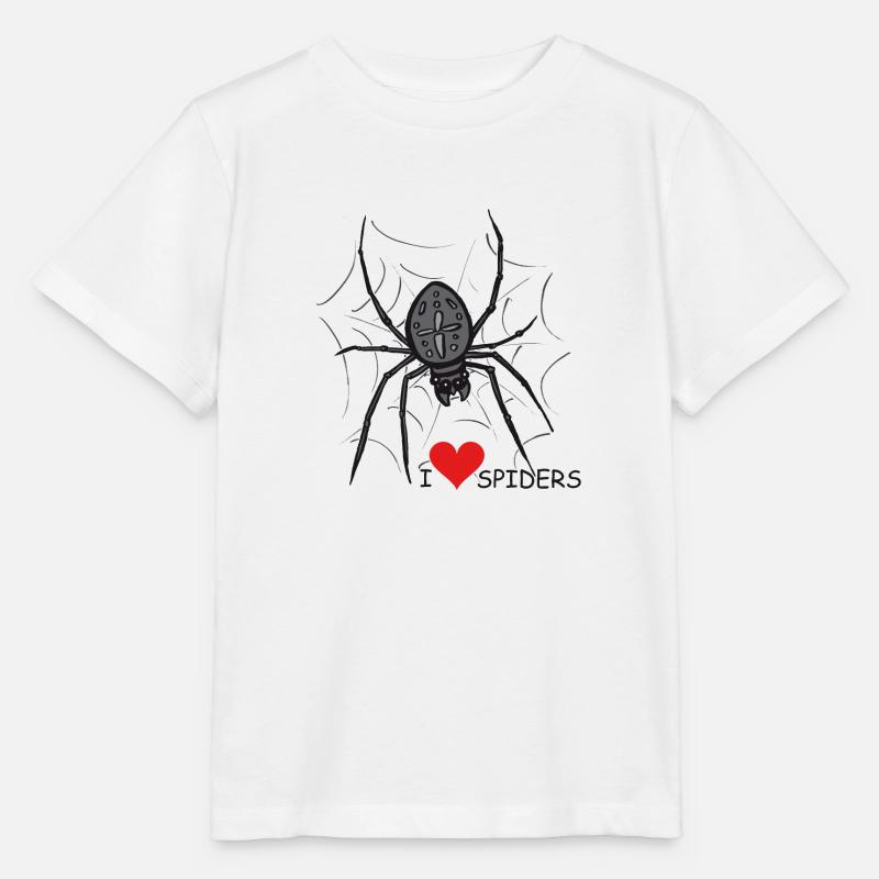 Araignée d’araignée, toile d’araignée, Halloween - T-shirt bio MINI CREATOR Stanley/Stella Enfant - blanc