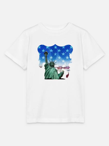 Freiheitsstatue, USA - Stanley/Stella Kinder T-Shirt MINI CREATOR - Weiß