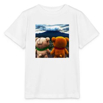 Teddys am Mount Fiji - Stanley/Stella Kinder T-Shirt MINI CREATOR  - Weiß - Vorne - Maike (125cm)
