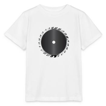 Lame de scie Buss - T-shirt bio MINI CREATOR Stanley/Stella Enfant - blanc - Devant - Maike (125cm)