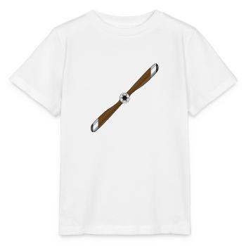 Flugzeugpropeller - Stanley/Stella Kinder T-Shirt MINI CREATOR  - Weiß - Vorne - Maike (125cm)