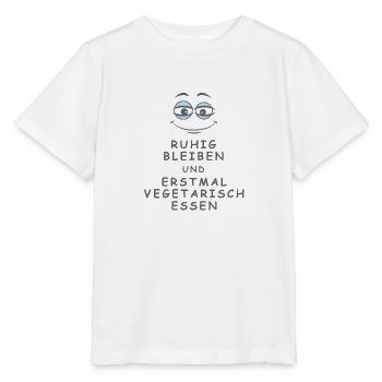 Vegetarisch essen - Stanley/Stella Kinder T-Shirt MINI CREATOR  - Weiß - Vorne - Maike (125cm)