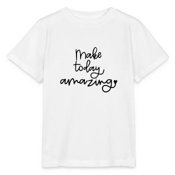 Make Today Amazing - Stanley/Stella Kinder T-Shirt MINI CREATOR  - Weiß - Vorne - Maike (125cm)