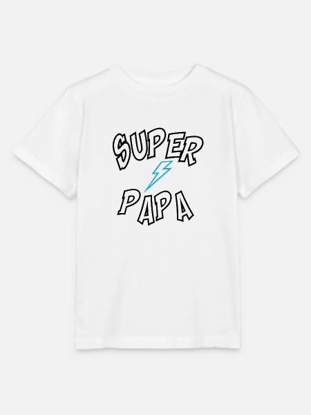Super Papa - Stanley/Stella Kinder T-Shirt MINI CREATOR - Weiß