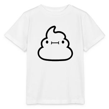 Face Kawaii shit pile - Stanley/Stella MINI CREATOR Kids’ T-Shirt - white - Front - Maike (125cm)