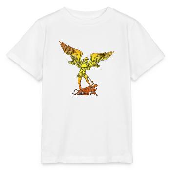 Michael Erzengel Heiliger Christlicher Engel Heiliger Heiliger Snkt - Stanley/Stella Kinder T-Shirt MINI CREATOR  - Weiß - Vorne - Maike (125cm)