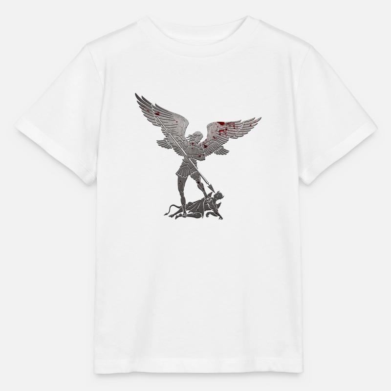 Michael Erzengel Heiliger Christlicher Engel Heiliger Heiliger Snkt - Stanley/Stella Kinder T-Shirt MINI CREATOR - Weiß