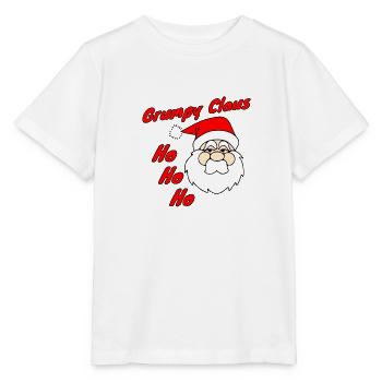 Grincheux Claus HoHoHo - T-shirt bio MINI CREATOR Stanley/Stella Enfant - blanc - Devant - Maike (125cm)